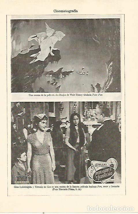 Otros art&iacute;culos de coleccionismo en papel: LAMINA ESPASA 21958: Escena de Peter Pan y Pan amor y fantasia - Varios