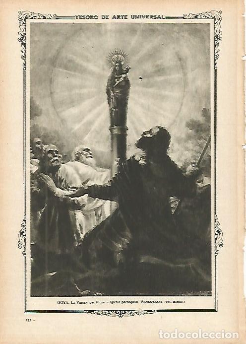 Otros art&iacute;culos de coleccionismo en papel: LAMINA 1311. GOYA. La Virgen del Pilar - Varios