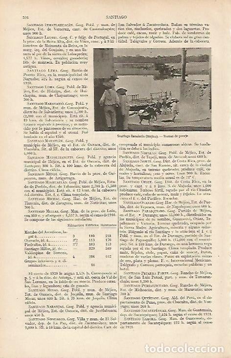 Otros art&iacute;culos de coleccionismo en papel: LAMINA ESPASA 19469: Barcas en Santiago Ixcuintla Mexico - Varios