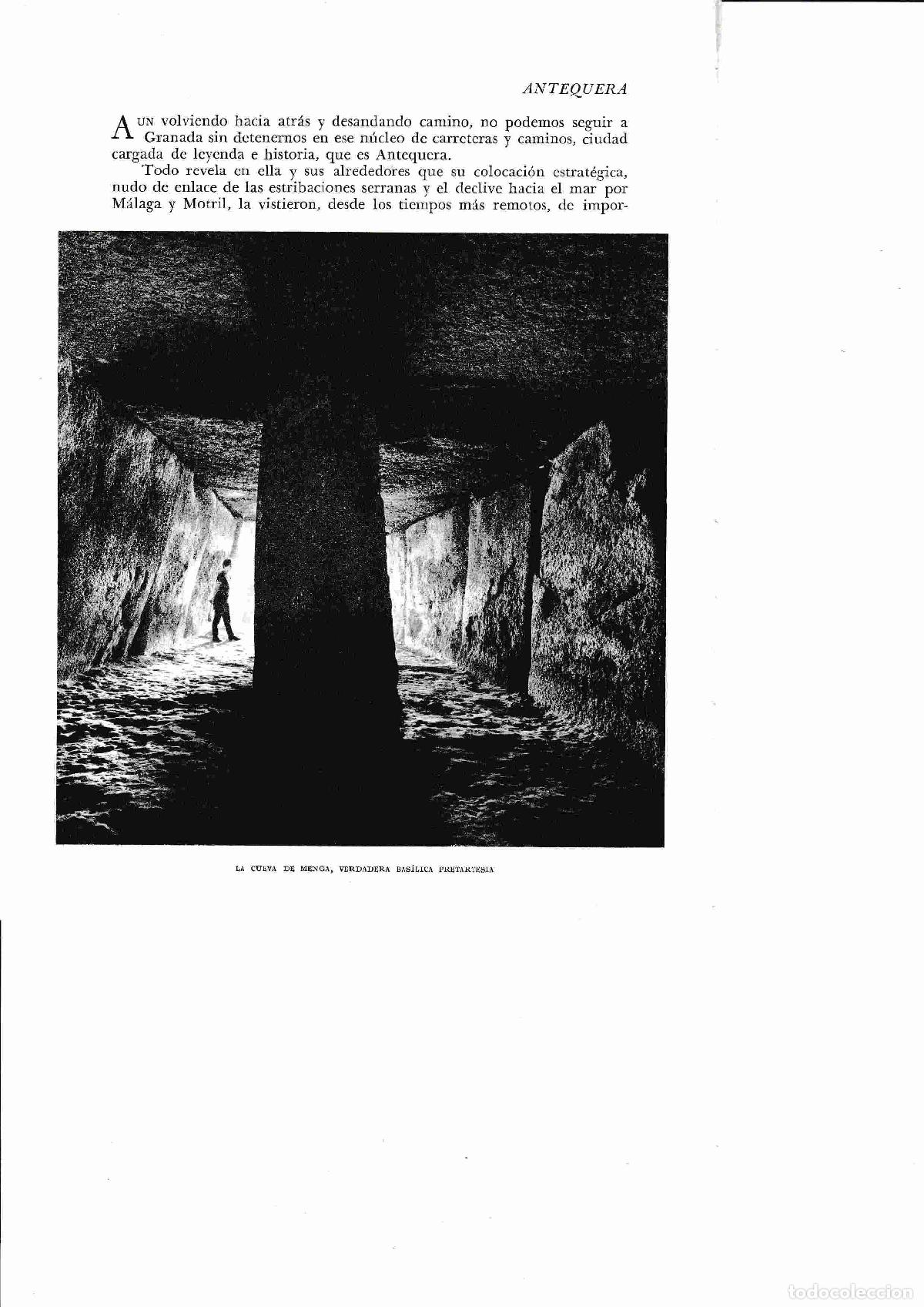 Paper Collecting Others: LAMINA 6477: La Cueva de Menga basilica pretartesia - Jose M&ordf; Peman