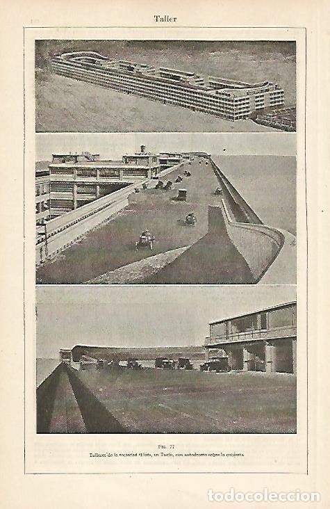 Otros art&iacute;culos de coleccionismo en papel: LAMINA ESPASA 6415: Talleres Fiat de Turin - Varios Autores