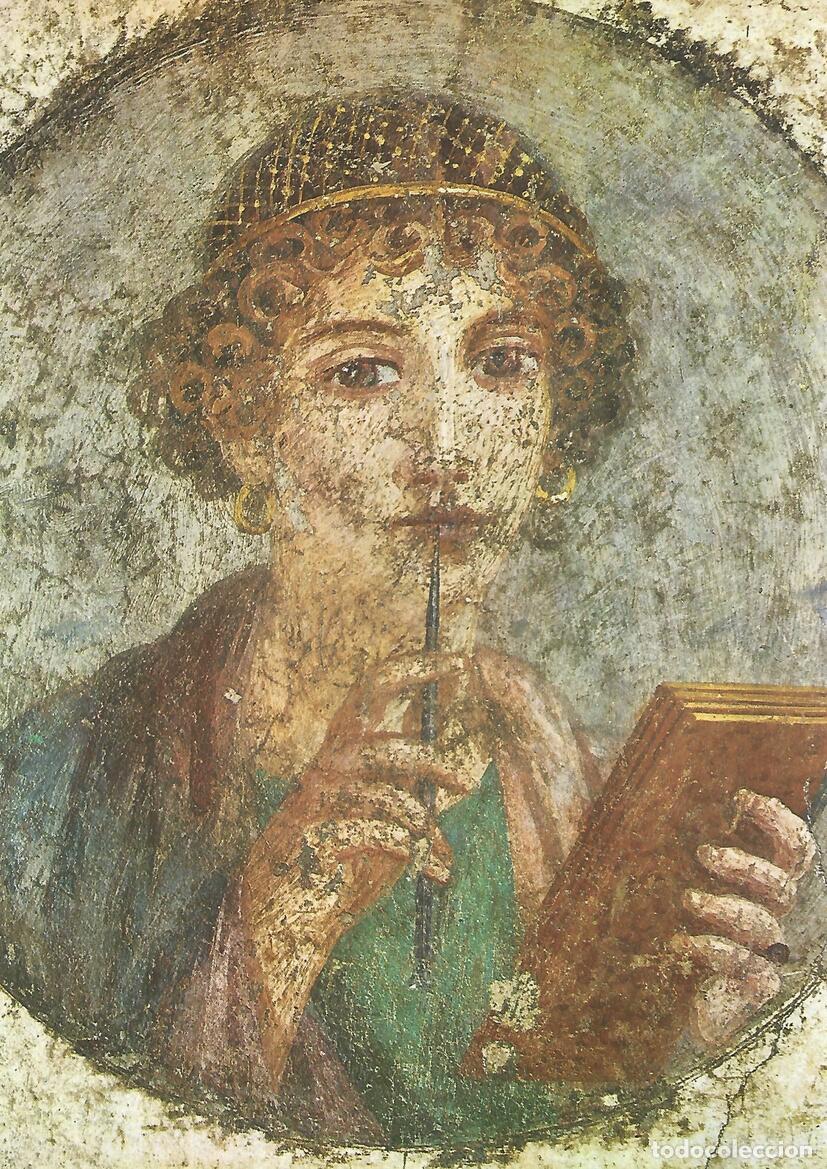 Otros art&iacute;culos de coleccionismo en papel: Lamina 024: Muchacha del calamo de Pompeya - VV.AA.