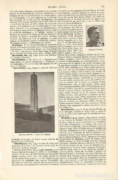 Sammelleidenschaft Andere Papierartikel: LAMINA ESPASA 4938: Torre de la iglesia de Muniesa Teruel - Varios Autores