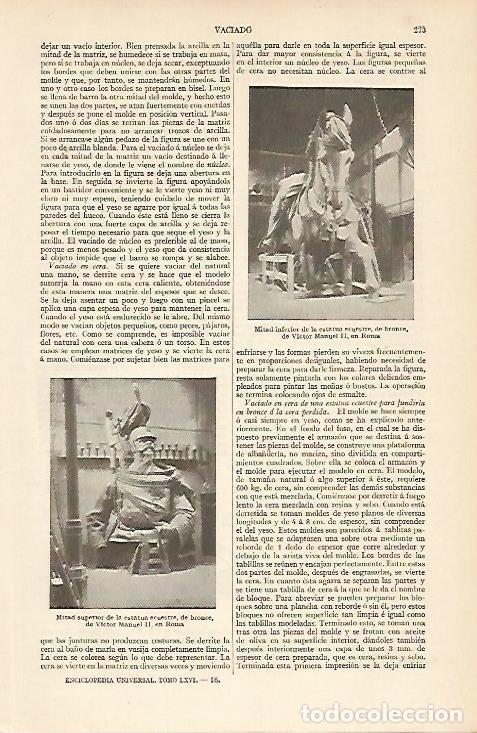 Otros art&iacute;culos de coleccionismo en papel: LAMINA ESPASA 4662: Escultura ecuestre de Victor Manuel II en Roma - Varios Autores