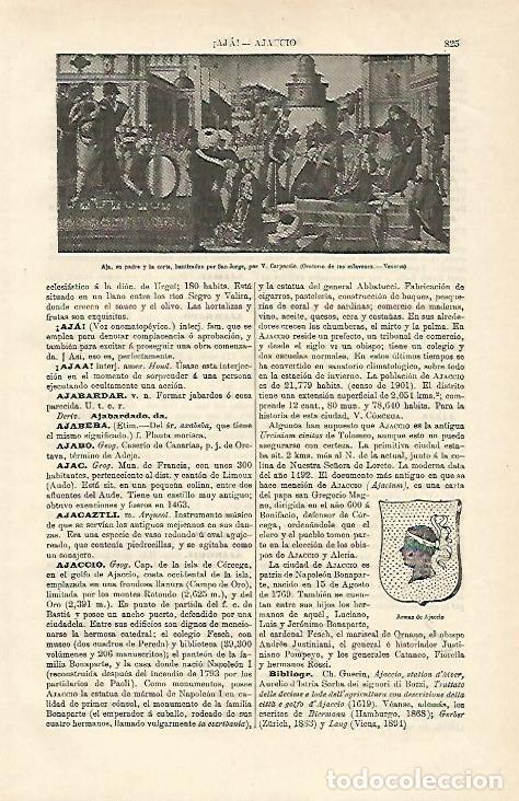Altri oggetti di carta: LAMINA ESPASA 12714: Aja su padre y la corte bautizados por San Jorge - Varios