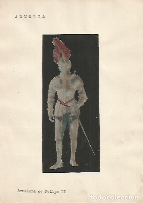 Otros art&iacute;culos de coleccionismo en papel: LAMINA 5301: Armadura de Felipe II - Varios