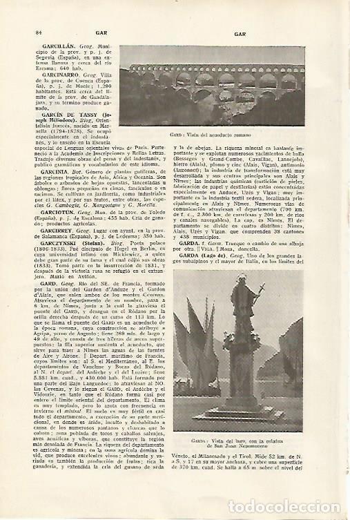 Otros art&iacute;culos de coleccionismo en papel: LAMINA SALVAT 80055: Acuedutor romano de Gard - Varios