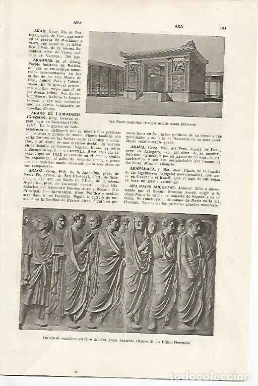 Otros art&iacute;culos de coleccionismo en papel: LAMINA SALVAT 80273: Ara Pacis Augustae - Varios