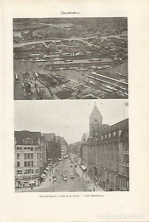 Otros art&iacute;culos de coleccionismo en papel: LAMINA SALVAT 80022: Vistas de Hamburgo - Varios