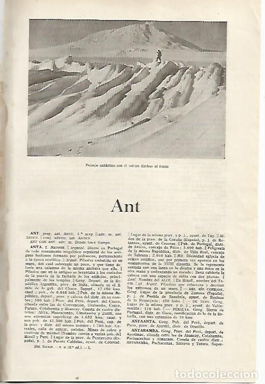 Otros art&iacute;culos de coleccionismo en papel: LAMINA SALVAT 80229: Paisaje antartico con el volcan Erebus - Varios