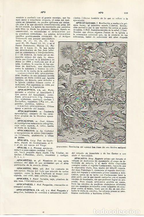 Otros art&iacute;culos de coleccionismo en papel: LAMINA SALVAT 80247: Apocalipsis - Varios