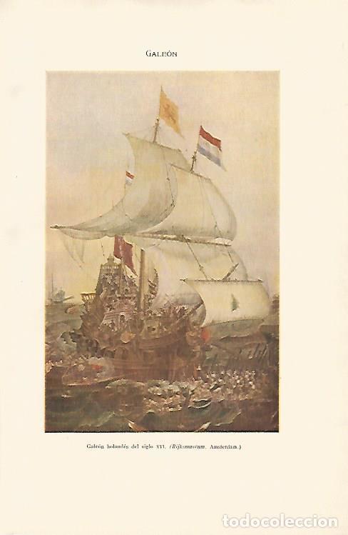 Otros art&iacute;culos de coleccionismo en papel: LAMINA SALVAT 80024: Galeon holandes del siglo XVI - Varios