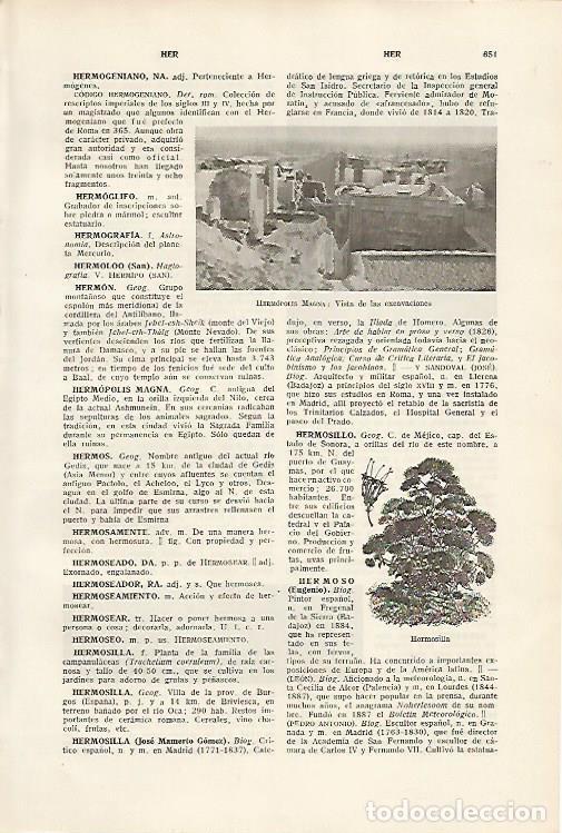 Otros art&iacute;culos de coleccionismo en papel: LAMINA SALVAT 80169: Excavaciones de Hermopolis Magna Egipto - Varios