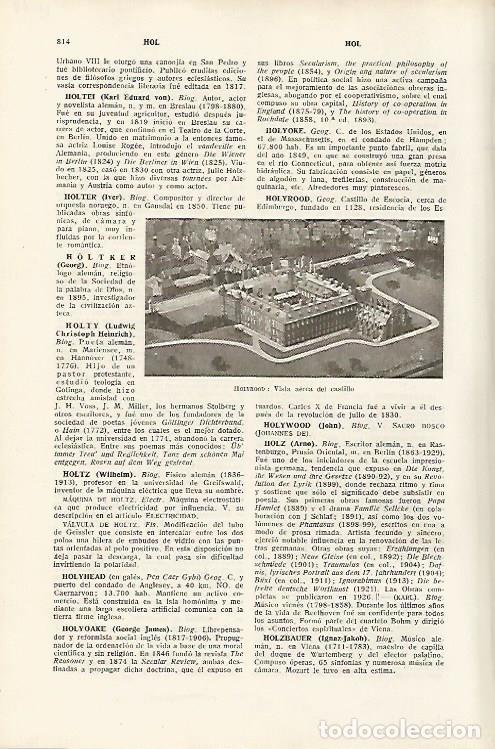 Otros art&iacute;culos de coleccionismo en papel: LAMINA SALVAT 80188: Castillo de Holyrood Escocia - Varios