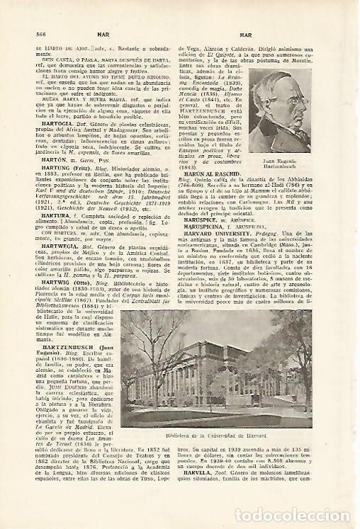 Otros art&iacute;culos de coleccionismo en papel: LAMINA SALVAT 80147: Biblioteca de la Universidad de Harvard - Varios