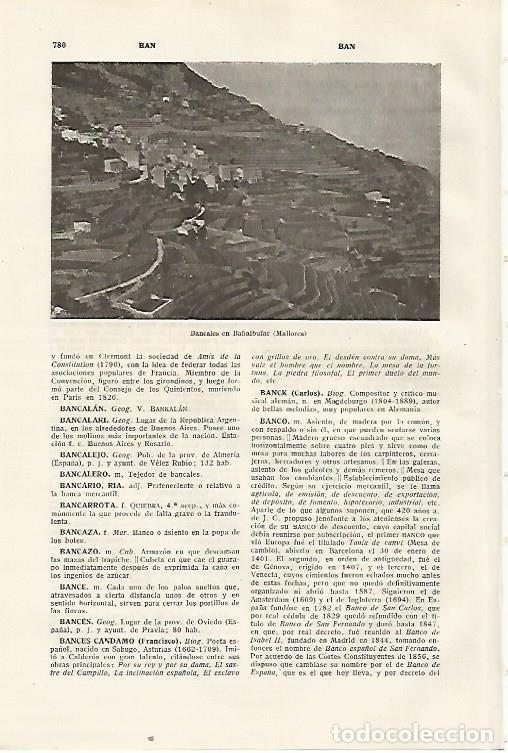 Otros art&iacute;culos de coleccionismo en papel: LAMINA SALVAT 80459: Bancales en Ba&ntilde;albufar (Mallorca) - Varios