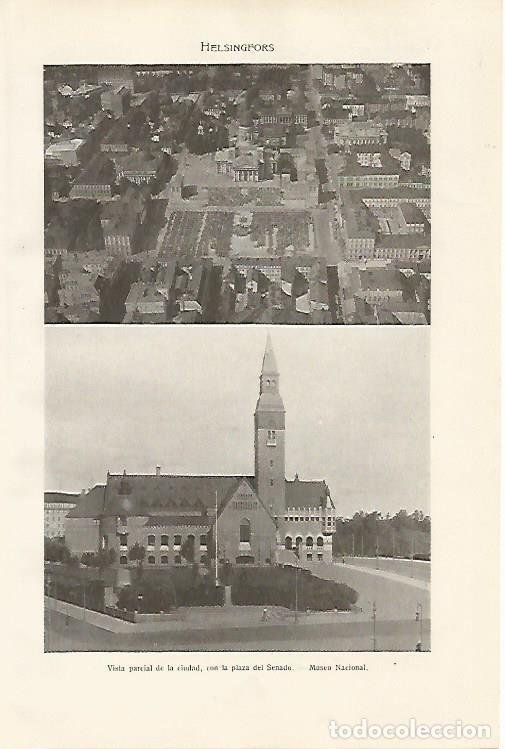 Otros art&iacute;culos de coleccionismo en papel: LAMINA SALVAT 80159: Vistas de Helsingfors - Varios