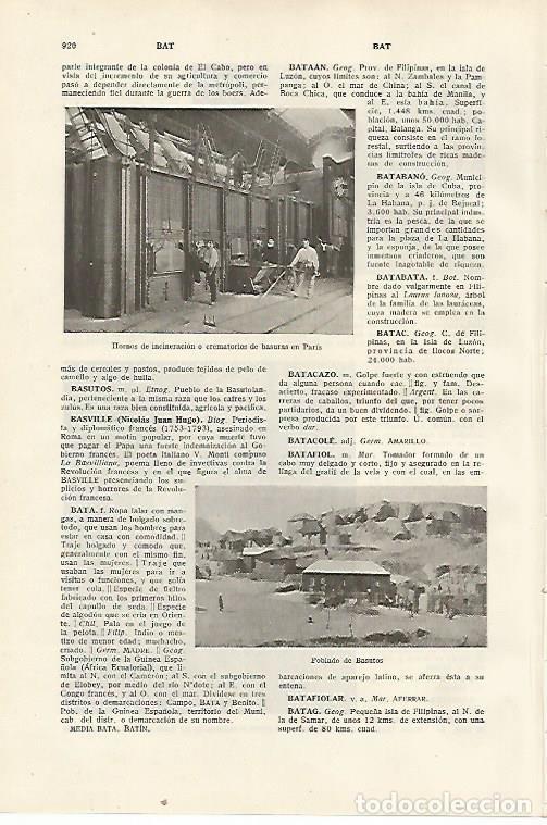 Otros art&iacute;culos de coleccionismo en papel: LAMINA SALVAT 80509: Crematorios de basuras en Paris - Varios