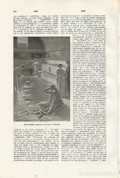 Otros art&iacute;culos de coleccionismo en papel: LAMINA SALVAT 80468: Ba&ntilde;o romano por F. Matania - Varios