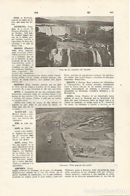Otros art&iacute;culos de coleccionismo en papel: LAMINA SALVAT 80220: Cataratas de Iguazu Brasil - Varios