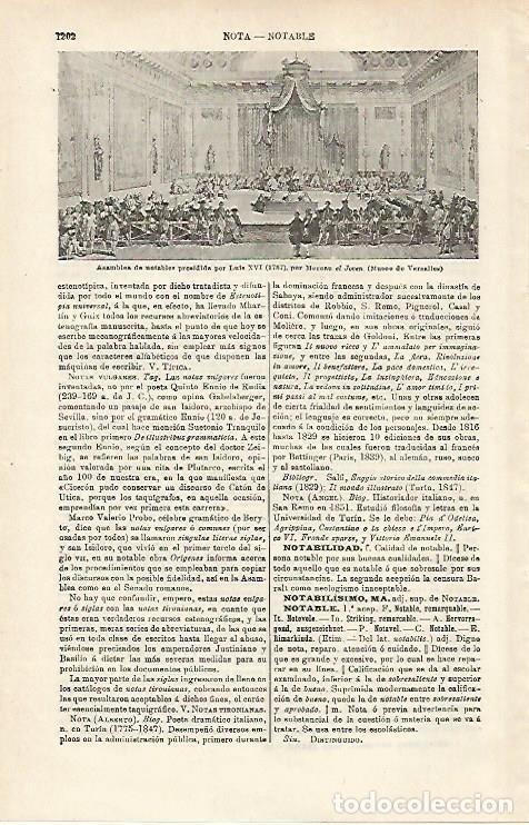 Otros art&iacute;culos de coleccionismo en papel: LAMINA ESPASA 20275: Asamblea de notables presidida por Luis XVI - Varios