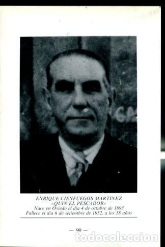 Otros art&iacute;culos de coleccionismo en papel: Artistas de la cancion asturiana: lamina 12: Enrique Cienfuegos Martinez (Quin el pescador)