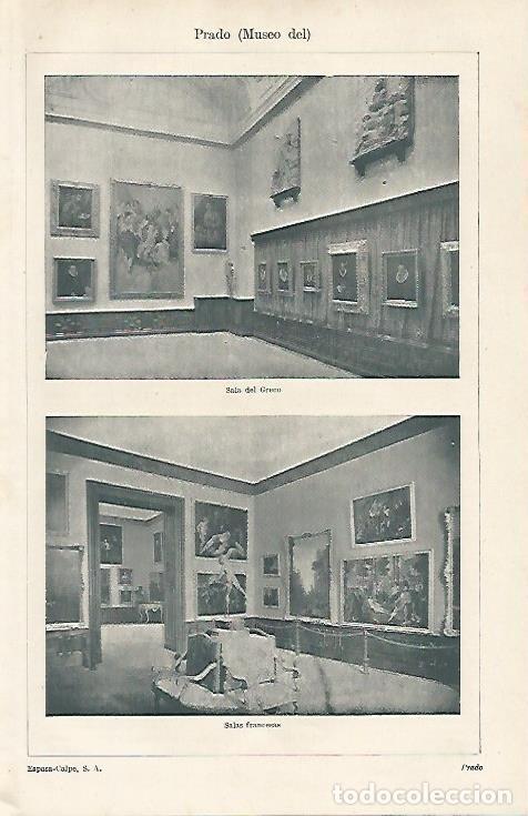 Otros art&iacute;culos de coleccionismo en papel: LAMINA ESPASA 17286: Sala del Greco y Salas Francesas del Museo del Prado - Varios