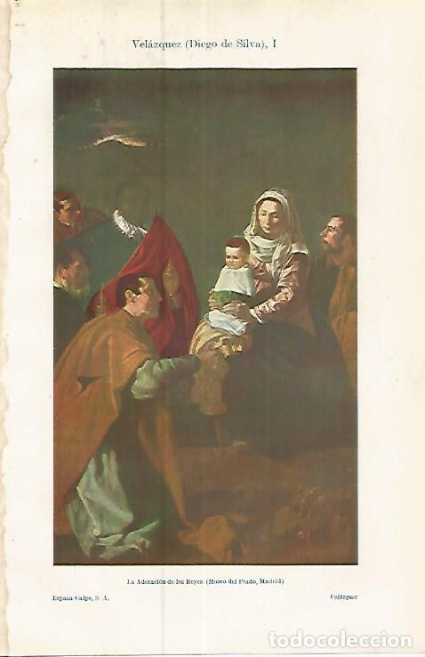 Otros art&iacute;culos de coleccionismo en papel: LAMINA ESPASA 17409: La Adoracion de los Reyes por Velazquez - Varios