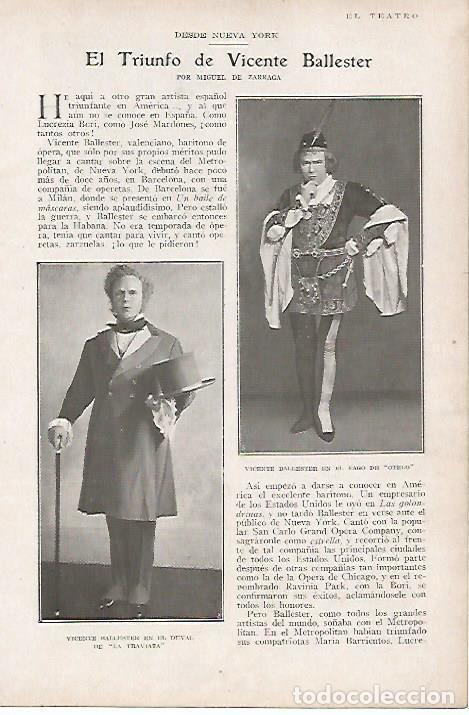 Sammelleidenschaft Andere Papierartikel: LAMINA BLANCO Y NEGRO 7665: Vicente Ballester - Varios