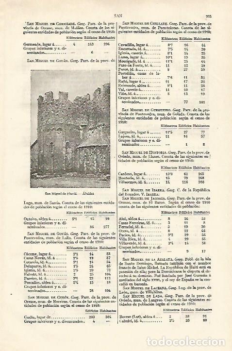 Otros art&iacute;culos de coleccionismo en papel: LAMINA ESPASA 18351: San Miguel de Fluvia - Varios