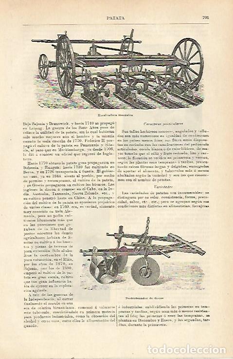 Otros art&iacute;culos de coleccionismo en papel: LAMINA ESPASA 23438: Recalzadora mecanica - Varios