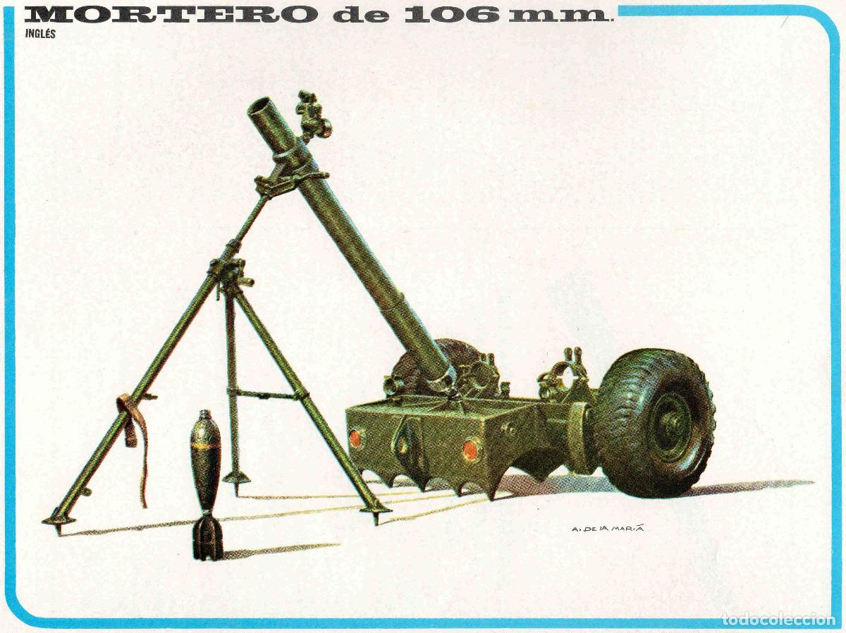 Otros art&iacute;culos de coleccionismo en papel: LAMINA 4093: Mortero de 106 mm Ingles - Varios