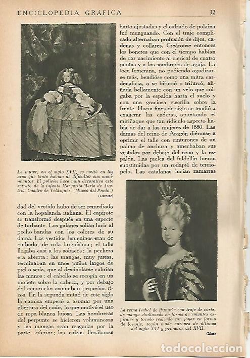 Otros art&iacute;culos de coleccionismo en papel: LAMINA 5419: La infanta Margarita Maria de Austria por Velazquez y la reina Isabel de Hungria - M. B
