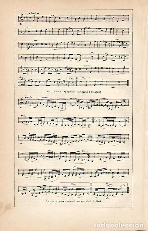 Otros art&iacute;culos de coleccionismo en papel: LAMINA ESPASA 5574: Aria para instrumentos de cuerda de Bach - Varios Autores