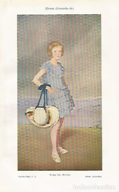 Sammelleidenschaft Andere Papierartikel: LAMINA ESPASA 19044: Mi hija Luz por Gerardo de Alvear - Varios