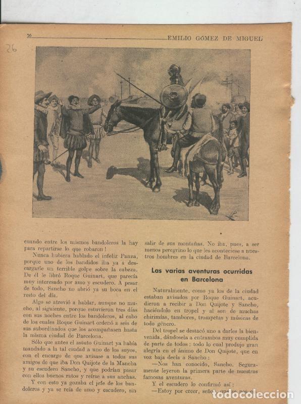 Otros art&iacute;culos de coleccionismo en papel: Las famosas aventuras de Don Quijote lamina 26 - Varios