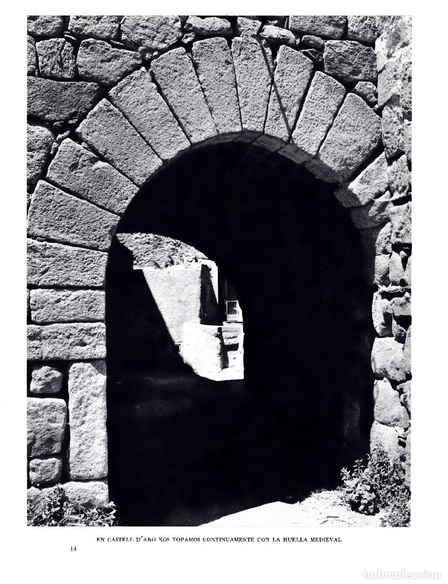 Otros art&iacute;culos de coleccionismo en papel: LAMINA 5685:Huella medieval en Castell D Aro - Josep Pla