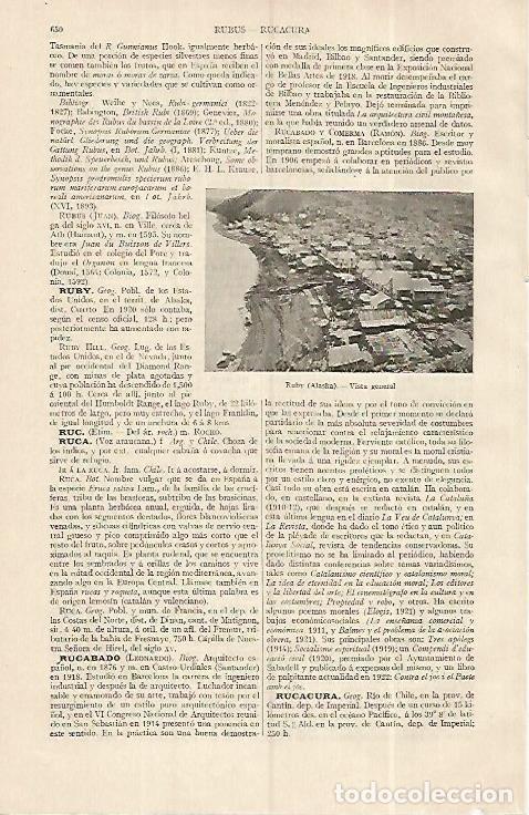 Otros art&iacute;culos de coleccionismo en papel: LAMINA ESPASA 19317: Vista de Ruby Alaska - Varios