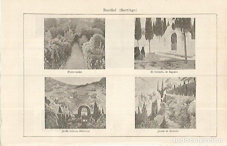 Otros art&iacute;culos de coleccionismo en papel: LAMINA ESPASA 19393: Obras por Santiago Rusi&ntilde;ol - Varios