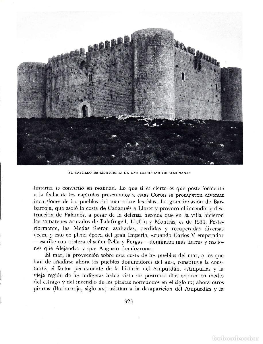 Otros art&iacute;culos de coleccionismo en papel: LAMINA 5777: Castillo de Montgri - Josep Pla
