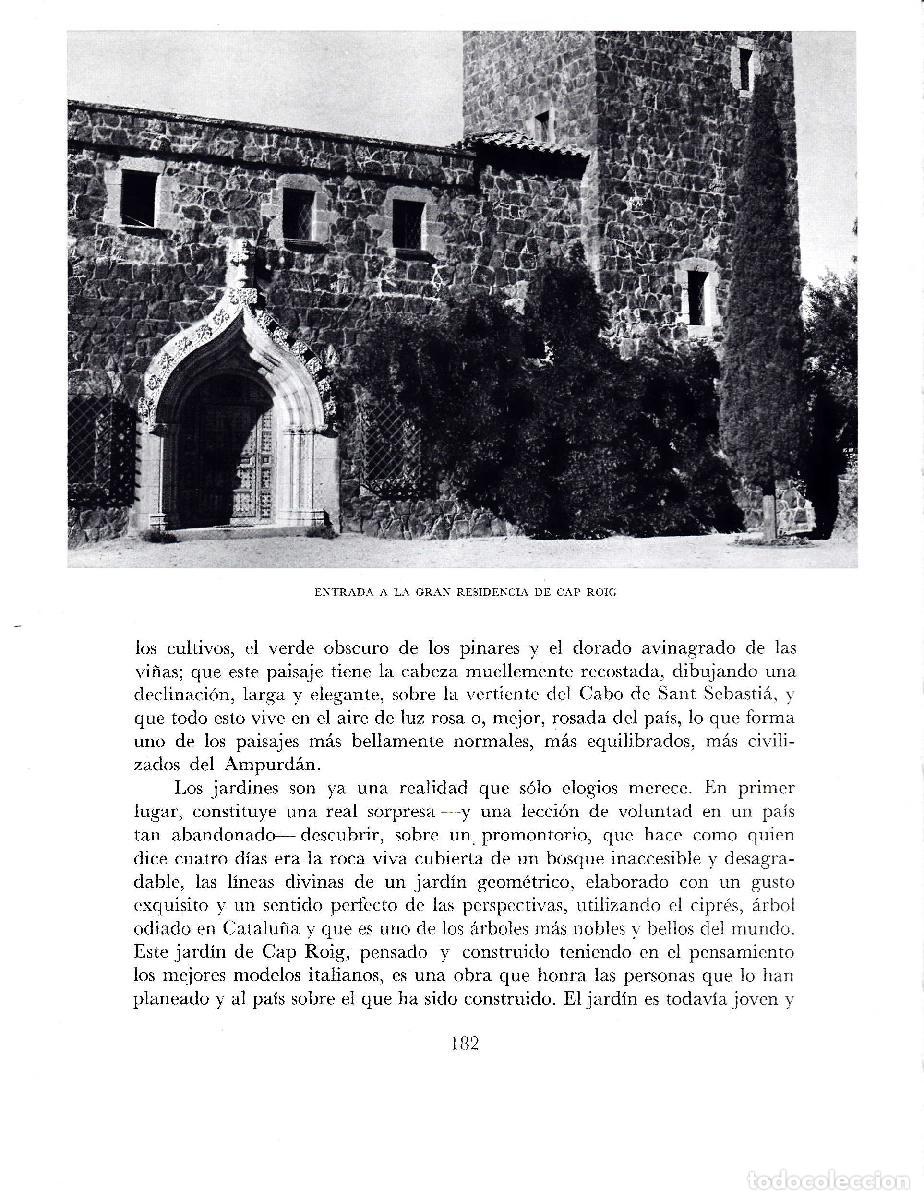 Otros art&iacute;culos de coleccionismo en papel: LAMINA 5714: Residencia Cap Roig - Josep Pla