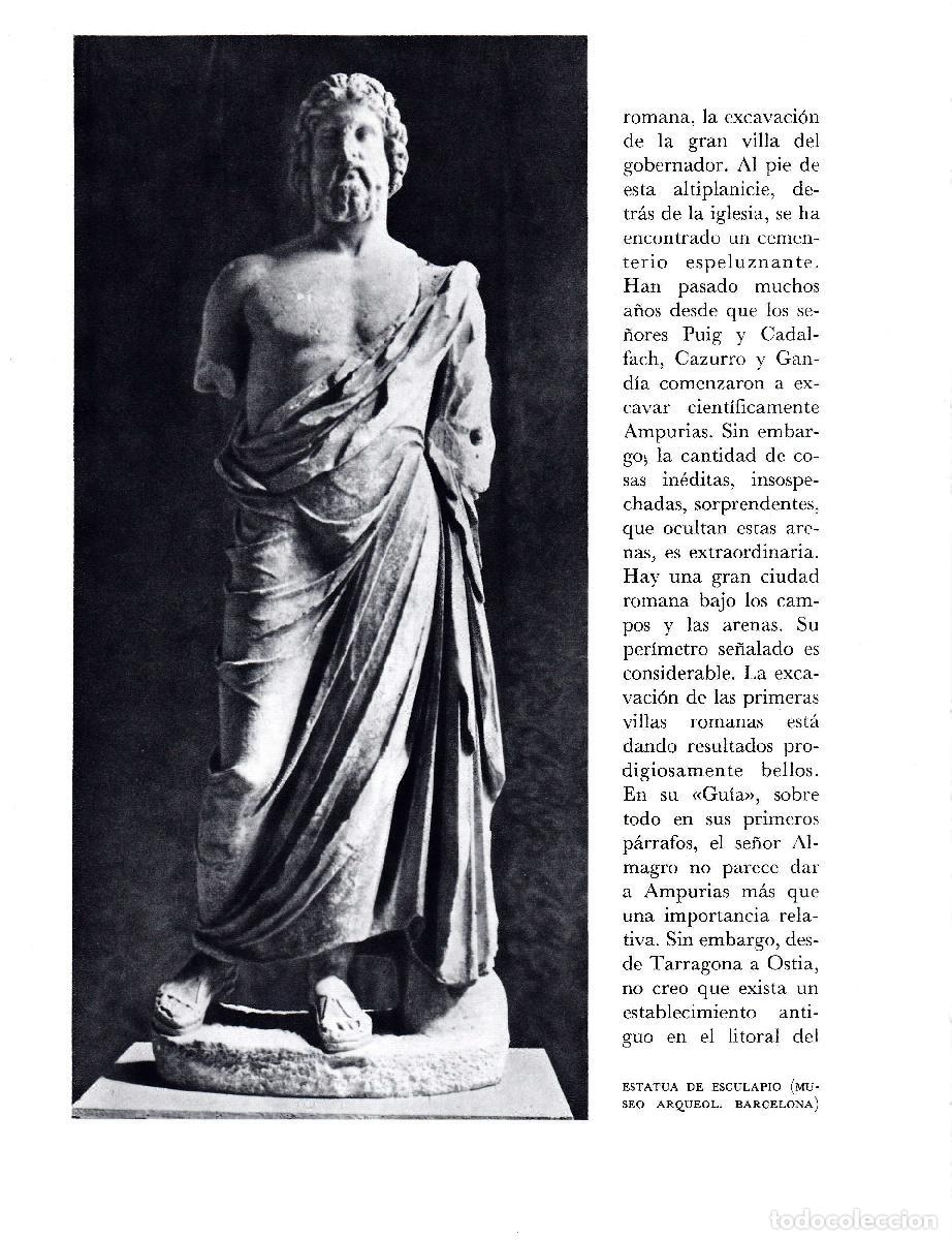 Otros art&iacute;culos de coleccionismo en papel: LAMINA 5791: Estatua de Esculapio - Josep Pla
