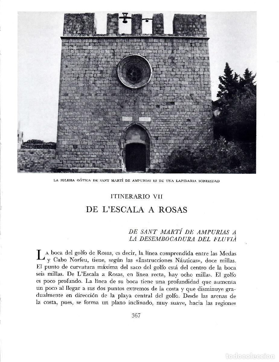 Otros art&iacute;culos de coleccionismo en papel: LAMINA 5793: Iglesia gotica de San Marti de Ampurias - Josep Pla