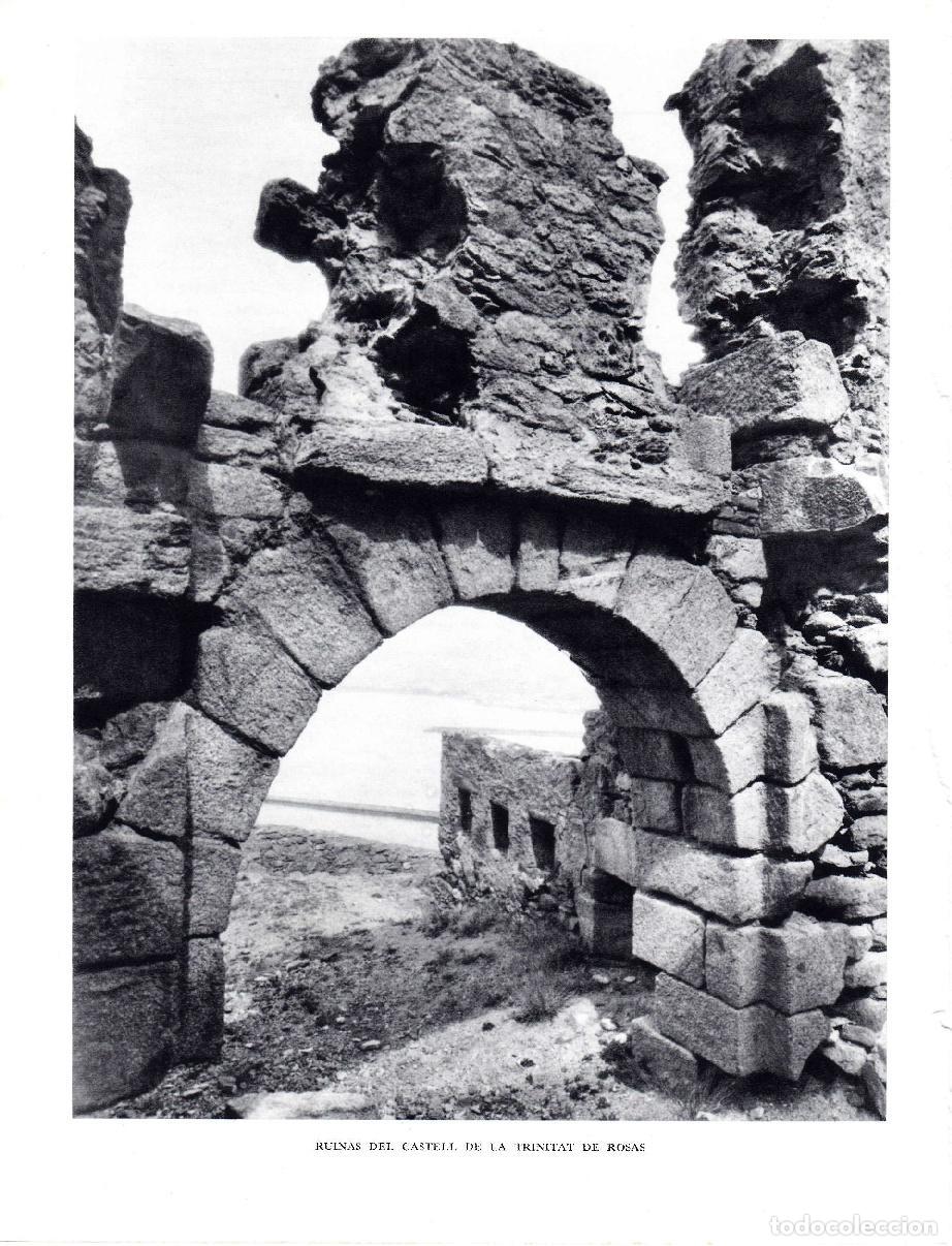 Otros art&iacute;culos de coleccionismo en papel: LAMINA 5805: Ruinas del Castell de la Trinitat en Roses - Josep Pla