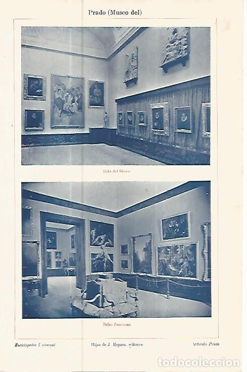 Otros art&iacute;culos de coleccionismo en papel: LAMINA ESPASA 10632: Sala del Greco y Salas Francesas del Museo del Prado - Varios