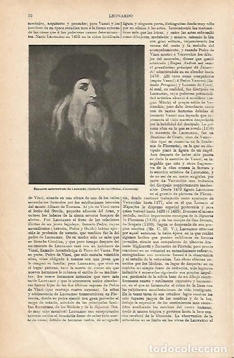 Otros art&iacute;culos de coleccionismo en papel: LAMINA ESPASA 25553: Autorretrato de Leonardo da Vinci - Varios