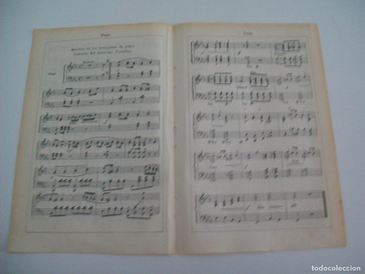 Otros art&iacute;culos de coleccionismo en papel: LAMINA ESPASA 1424: Partitura de la Marcha de las trompetas de plata - Varios Autores