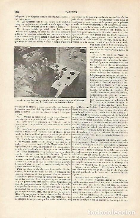 Otros art&iacute;culos de coleccionismo en papel: LAMINA ESPASA 22836: Taberna en Pompeya - Varios