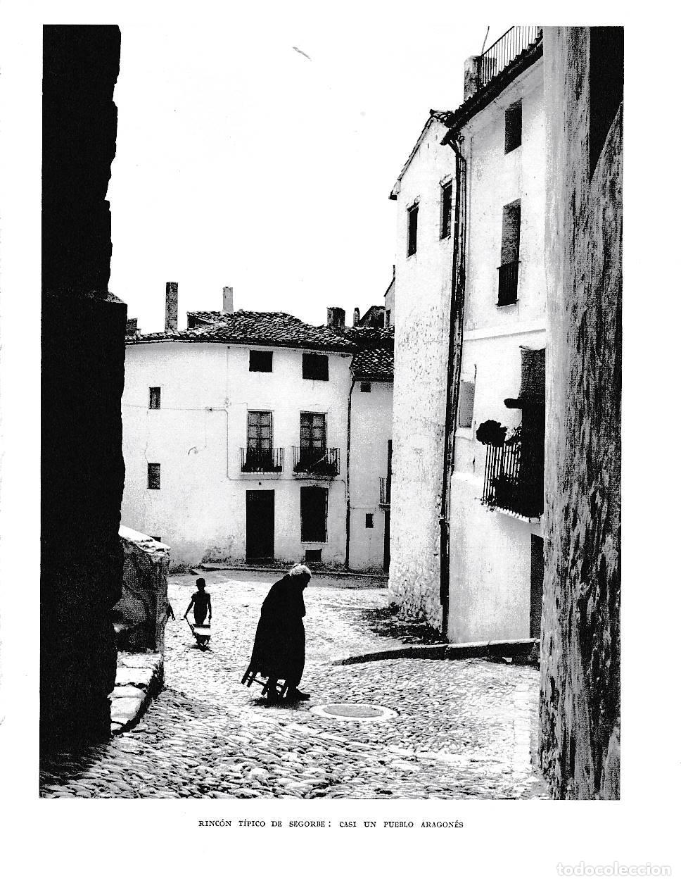 Otros art&iacute;culos de coleccionismo en papel: LAMINA 5951: Rincon tipico de Segorbe casi un pueblo Aragones - Joan Fuster