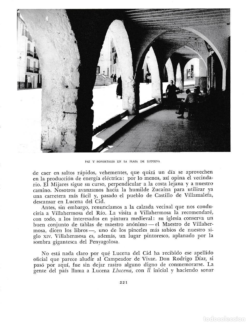 Otros art&iacute;culos de coleccionismo en papel: LAMINA 5956: Soportales plaza de Llucena - Joan Fuster